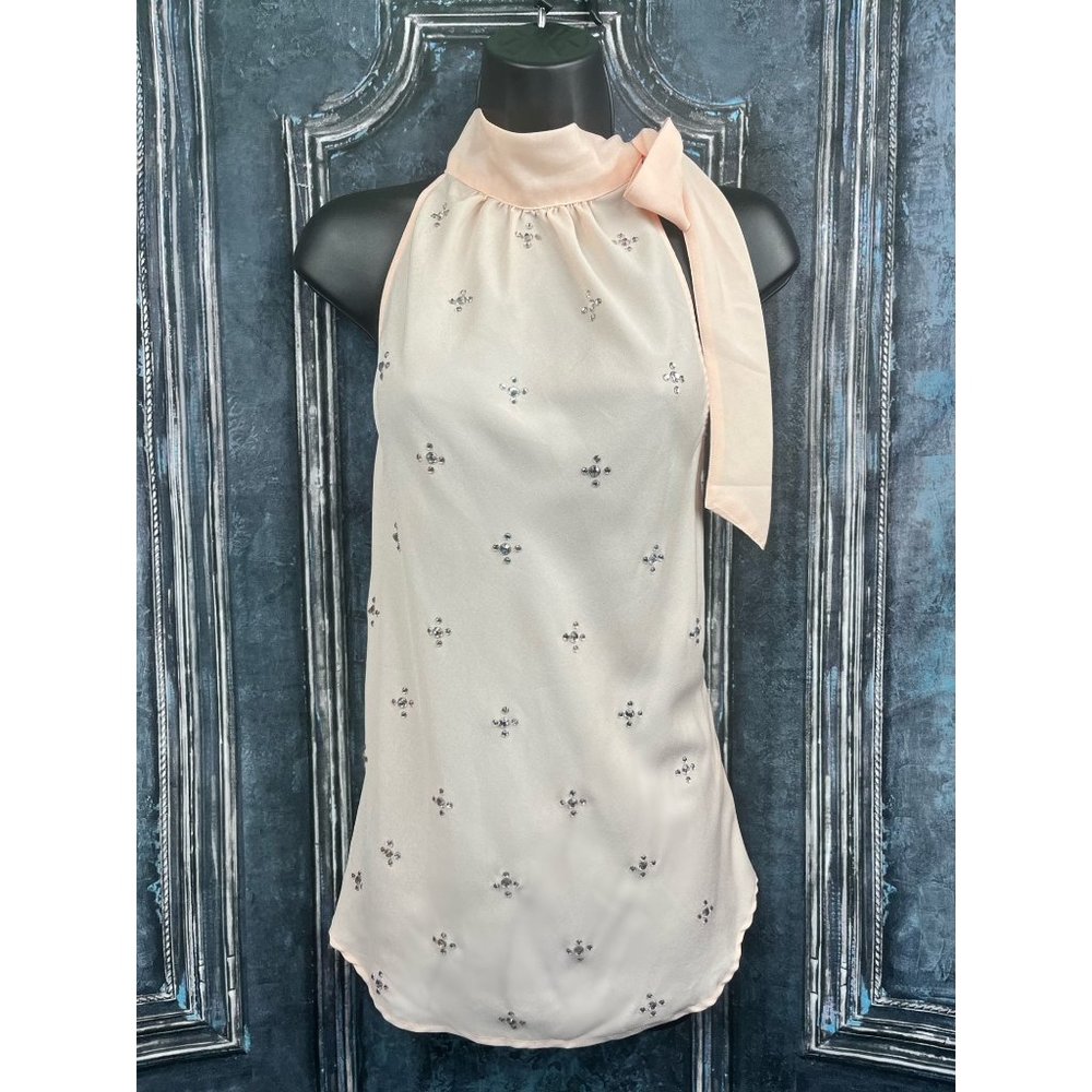 Woman's Halter Tie-Neck Rhinestone Top, New York & Company, Medium